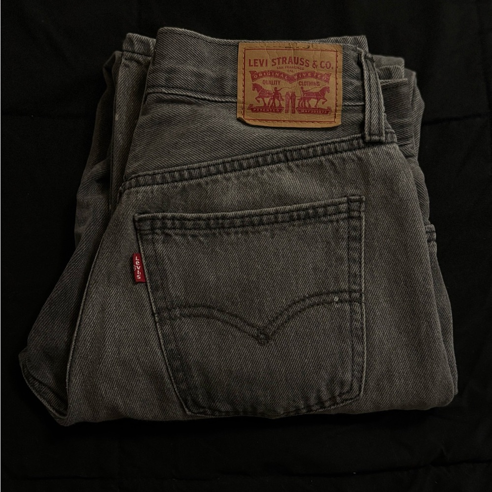 Levi's Gray Low Pro Paint Jean